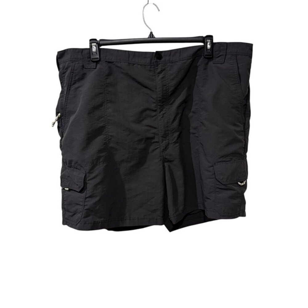 Wrangler Mens Black Cargo Shorts Size 46 Nylon Outdoor Hiking Casual Wear